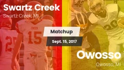 Matchup: Swartz Creek High vs. Owosso  2017