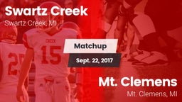 Matchup: Swartz Creek High vs. Mt. Clemens  2017