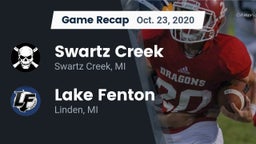 Recap: Swartz Creek  vs. Lake Fenton  2020