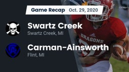 Recap: Swartz Creek  vs.  Carman-Ainsworth   2020