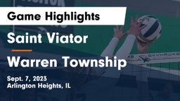 Saint Viator  vs Warren Township  Game Highlights - Sept. 7, 2023