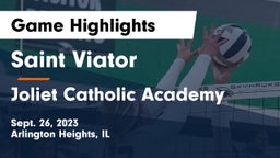Saint Viator  vs Joliet Catholic Academy  Game Highlights - Sept. 26, 2023