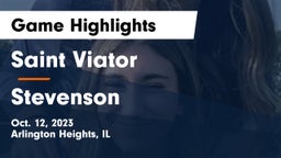 Saint Viator  vs Stevenson  Game Highlights - Oct. 12, 2023