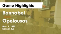 Bonnabel  vs Opelousas  Game Highlights - Nov. 7, 2020