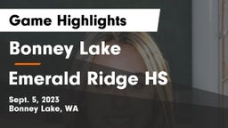Bonney Lake  vs Emerald Ridge HS Game Highlights - Sept. 5, 2023
