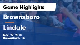 Brownsboro  vs Lindale  Game Highlights - Nov. 29, 2018