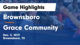 Brownsboro  vs Grace Community  Game Highlights - Dec. 5, 2019