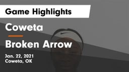 Coweta  vs Broken Arrow  Game Highlights - Jan. 22, 2021