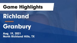 Richland  vs Granbury  Game Highlights - Aug. 19, 2021