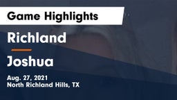 Richland  vs Joshua  Game Highlights - Aug. 27, 2021