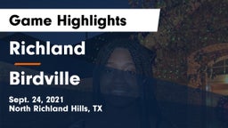 Richland  vs Birdville  Game Highlights - Sept. 24, 2021