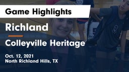Richland  vs Colleyville Heritage  Game Highlights - Oct. 12, 2021