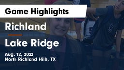 Richland  vs Lake Ridge  Game Highlights - Aug. 12, 2022