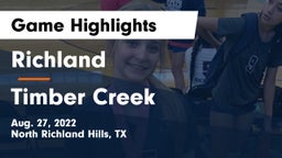 Richland  vs Timber Creek  Game Highlights - Aug. 27, 2022