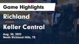 Richland  vs Keller Central  Game Highlights - Aug. 30, 2022