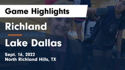 Richland  vs Lake Dallas  Game Highlights - Sept. 16, 2022