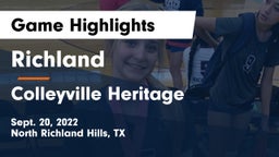 Richland  vs Colleyville Heritage  Game Highlights - Sept. 20, 2022