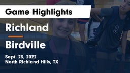 Richland  vs Birdville  Game Highlights - Sept. 23, 2022