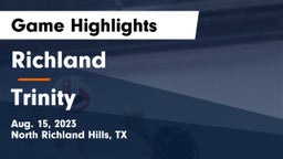 Richland  vs Trinity  Game Highlights - Aug. 15, 2023