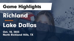 Richland  vs Lake Dallas  Game Highlights - Oct. 10, 2023