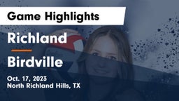 Richland  vs Birdville  Game Highlights - Oct. 17, 2023