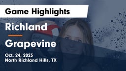 Richland  vs Grapevine  Game Highlights - Oct. 24, 2023