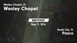 Matchup: Wesley Chapel High vs. Pasco  2016