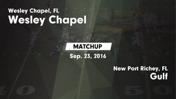 Matchup: Wesley Chapel High vs. Gulf  2016