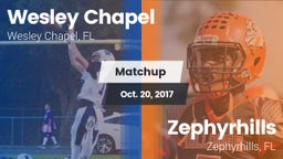 Matchup: Wesley Chapel High vs. Zephyrhills  2017