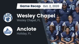 Recap: Wesley Chapel  vs. Anclote  2020