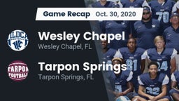Recap: Wesley Chapel  vs. Tarpon Springs  2020