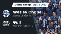 Recap: Wesley Chapel  vs. Gulf  2022