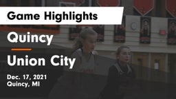 Quincy  vs Union City  Game Highlights - Dec. 17, 2021