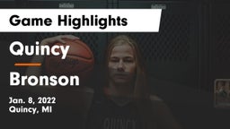 Quincy  vs Bronson  Game Highlights - Jan. 8, 2022