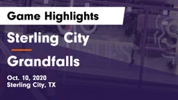 Sterling City  vs Grandfalls Game Highlights - Oct. 10, 2020
