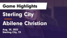 Sterling City  vs Abilene Christian Game Highlights - Aug. 20, 2022