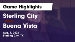 Sterling City  vs Buena Vista  Game Highlights - Aug. 9, 2022