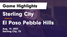 Sterling City  vs El Paso Pebble Hills Game Highlights - Aug. 19, 2022