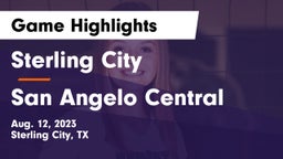 Sterling City  vs San Angelo Central  Game Highlights - Aug. 12, 2023