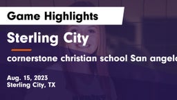 Sterling City  vs cornerstone christian school San angelo tx Game Highlights - Aug. 15, 2023