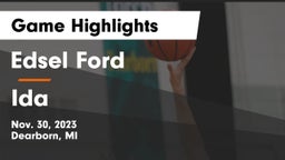 Edsel Ford  vs Ida  Game Highlights - Nov. 30, 2023