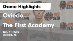 Oviedo  vs The First Academy Game Highlights - Jan. 11, 2020