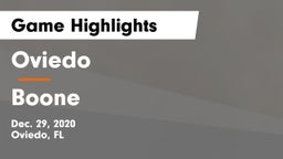 Oviedo  vs Boone  Game Highlights - Dec. 29, 2020
