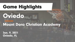 Oviedo  vs Mount Dora Christian Academy Game Highlights - Jan. 9, 2021