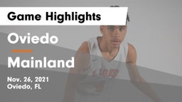 Oviedo  vs Mainland  Game Highlights - Nov. 26, 2021