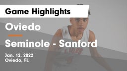 Oviedo  vs Seminole  - Sanford Game Highlights - Jan. 12, 2022