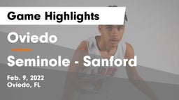 Oviedo  vs Seminole  - Sanford Game Highlights - Feb. 9, 2022