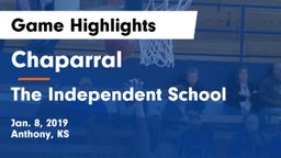 Chaparral  vs The Independent School Game Highlights - Jan. 8, 2019