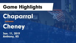 Chaparral  vs Cheney  Game Highlights - Jan. 11, 2019