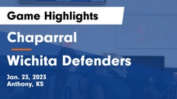 Chaparral  vs Wichita Defenders Game Highlights - Jan. 23, 2023